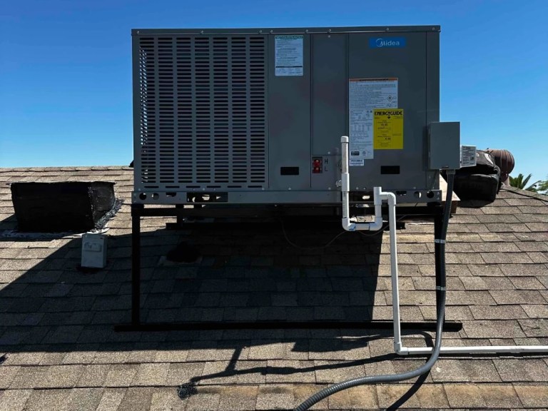 Commercial rooftop package HVAC unit installed by AZ Perfect Comfort