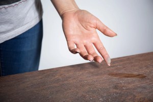 dusty surface