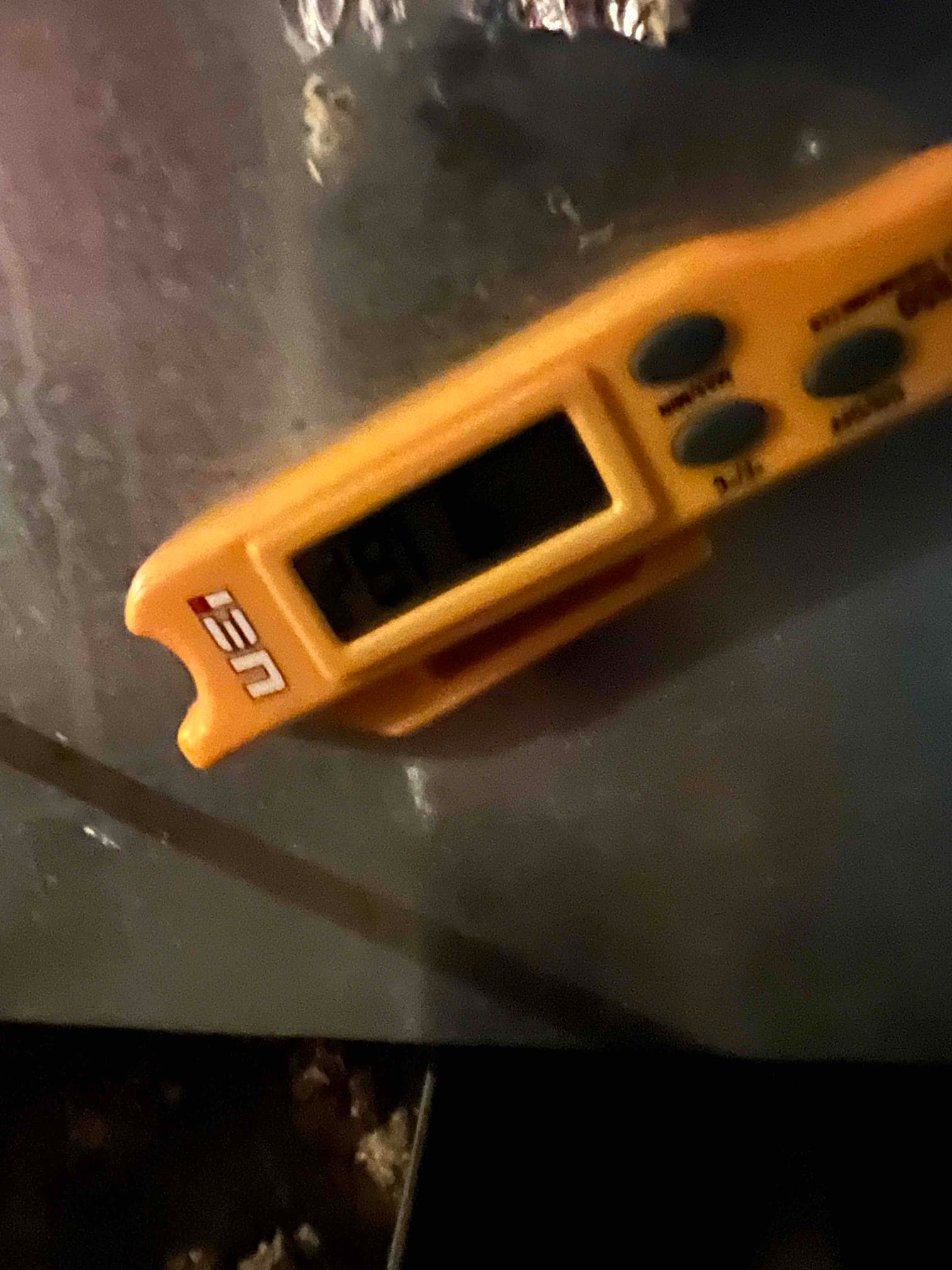 HVAC diagnostic instrument photographed during the service visit.