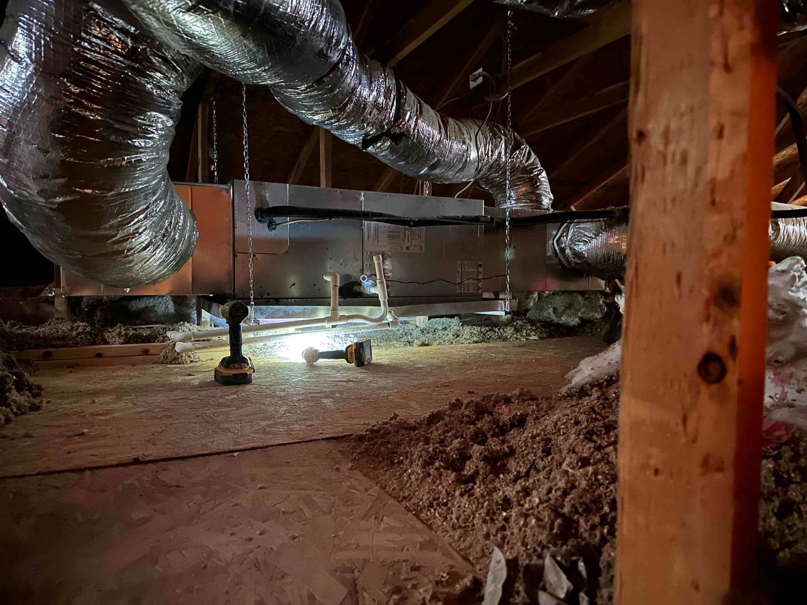 2.5-Ton Horizontal Attic Split System Installation in Maryvale — April 2024