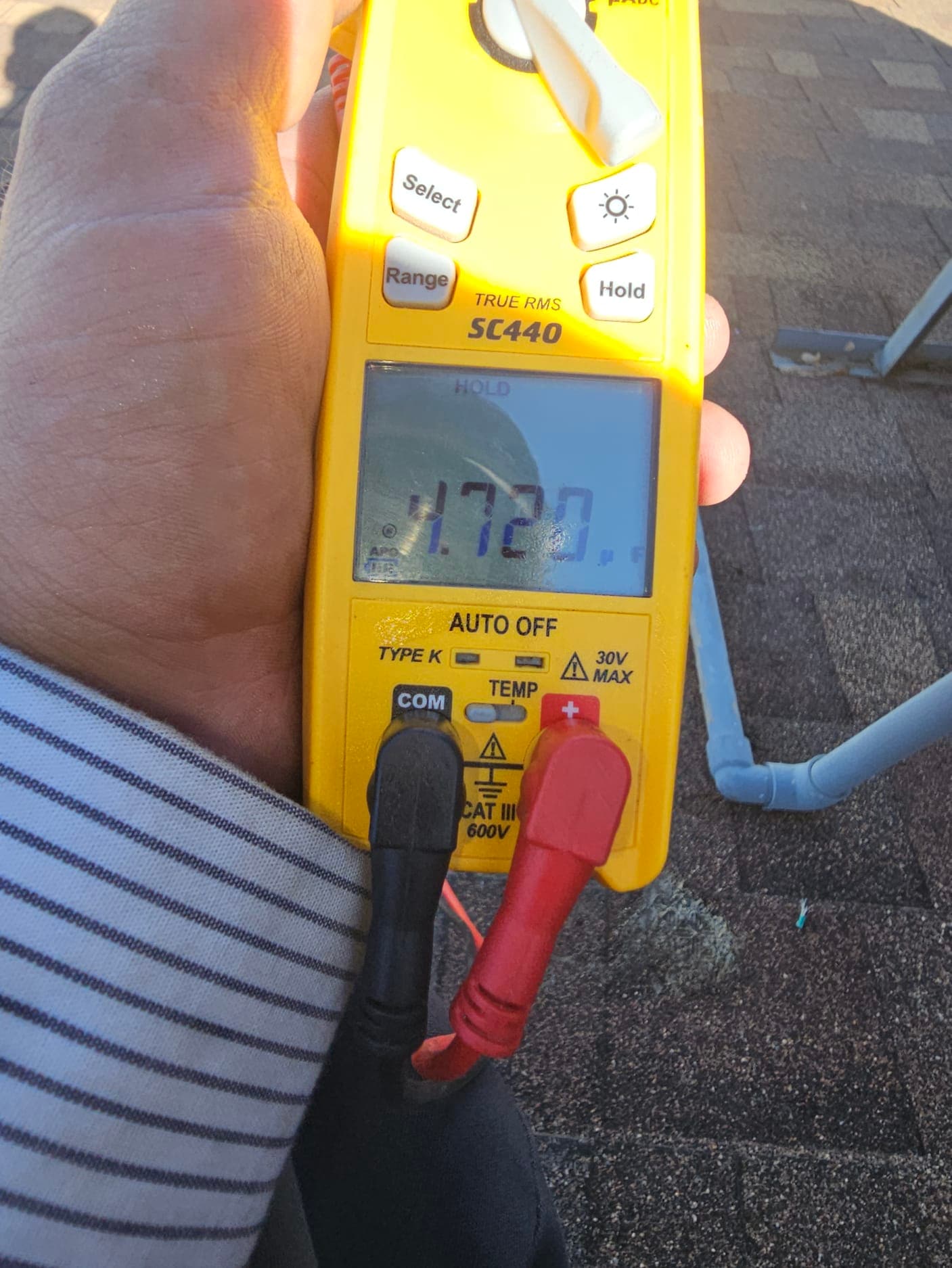 Diagnostic instrument display shows 172 °F.