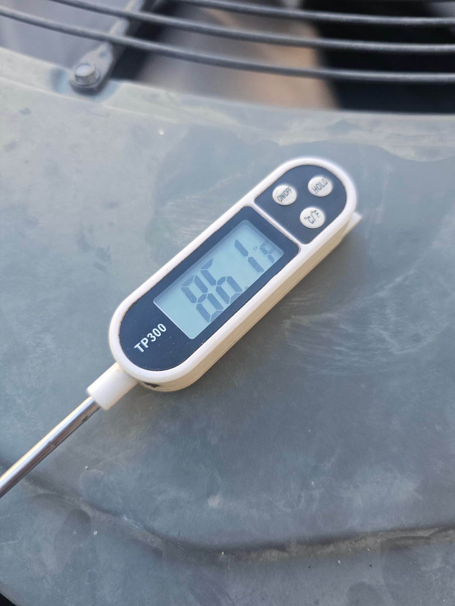 Diagnostic instrument display shows 86.1 °F.