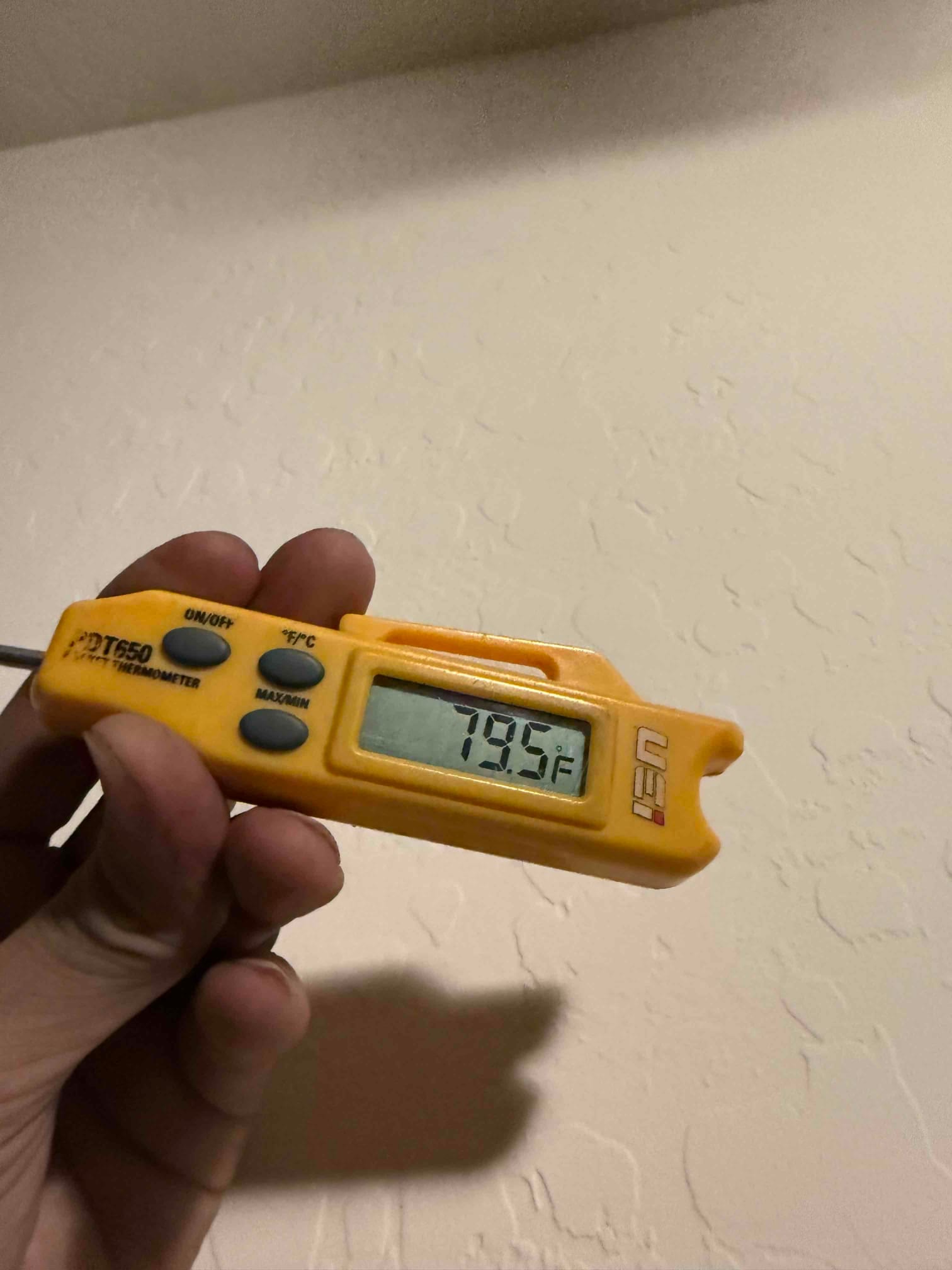Diagnostic instrument display shows 79.5 °F.